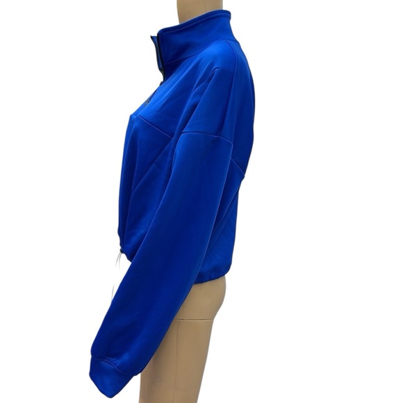 Sports Illustrated Blue Scuba Half Zip Up Popover Drawstring Waist Sweatshirt XL - Picture 4 of 11
